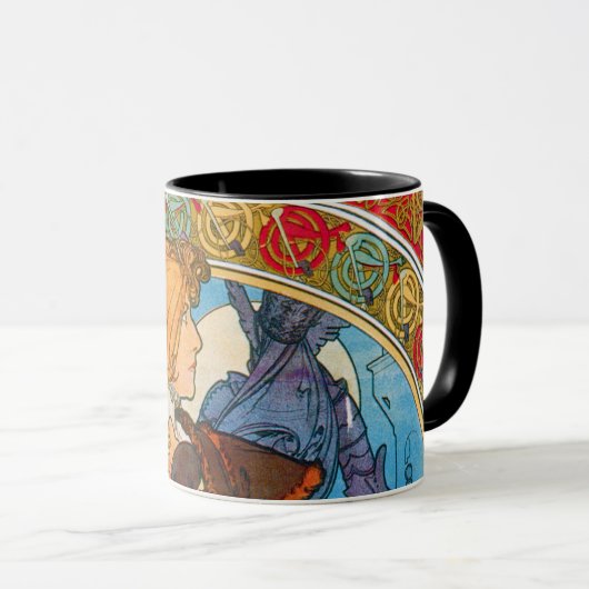 Hamlet, Alphonse Mucha Tasse (VorderseiteRechts)
