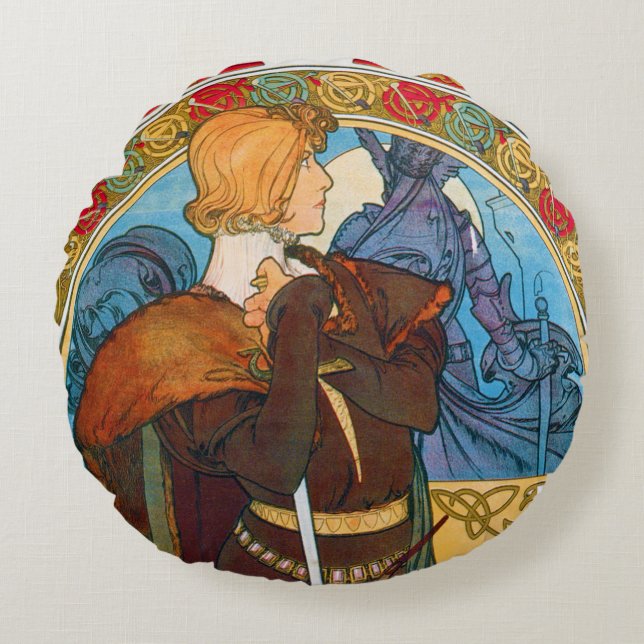 Hamlet, Alphonse Mucha Throw Kissen (Vorderseite)