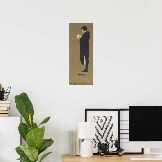 Hamlet Art Nouveau Posters Poster (Heimbüro)