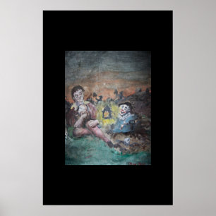 Hamlet auf dem Friedhof Poster