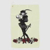 Hamlet, das Grün der Bard Lime Golfhandtuch (Vorderseite)