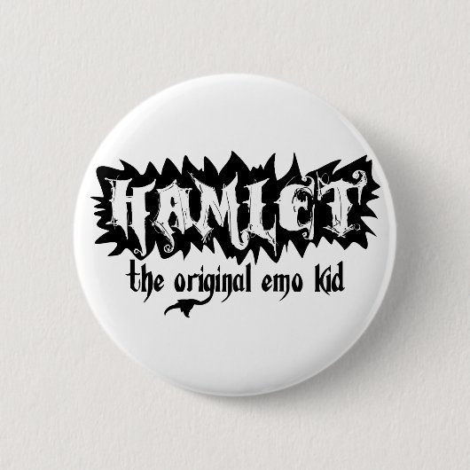 Hamlet - das ursprüngliche Emo Kind Button (Vorderseite)