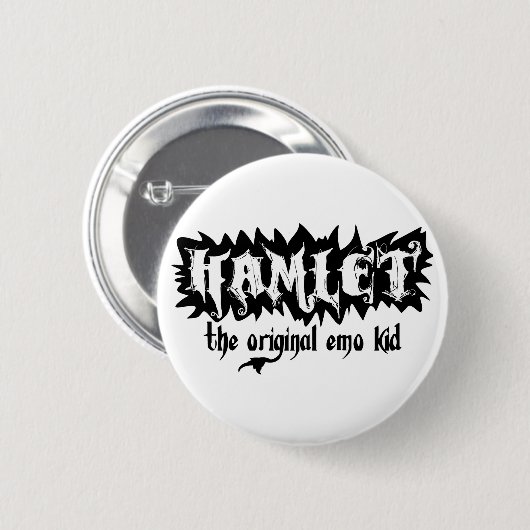 Hamlet - das ursprüngliche Emo Kind Button (Vorne & Hinten)