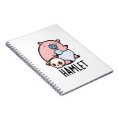 Hamlet Funny Shakepear Baby Pig Puff Notizblock (Rechte Seite)