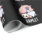 Hamlet Funny Shakepear Baby Pig Pun Dark BG Geschenkpapier (Rolleneckpunkt)
