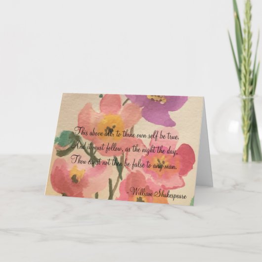 Hamlet-Grußkarte Karte (Vorderseite)