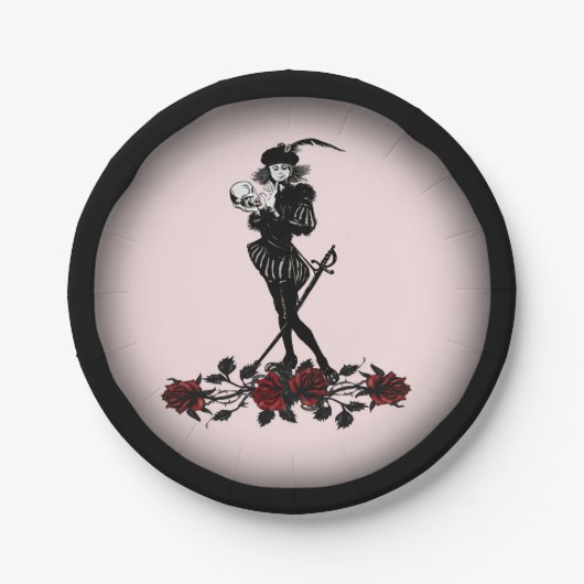 Hamlet Pink Pappteller (Vorderseite)