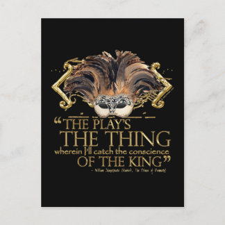Hamlet Play Quote (Gold Version) Postkarte