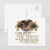 Hamlet Play Quote (Gold Version) Postkarte (Vorne/Hinten)