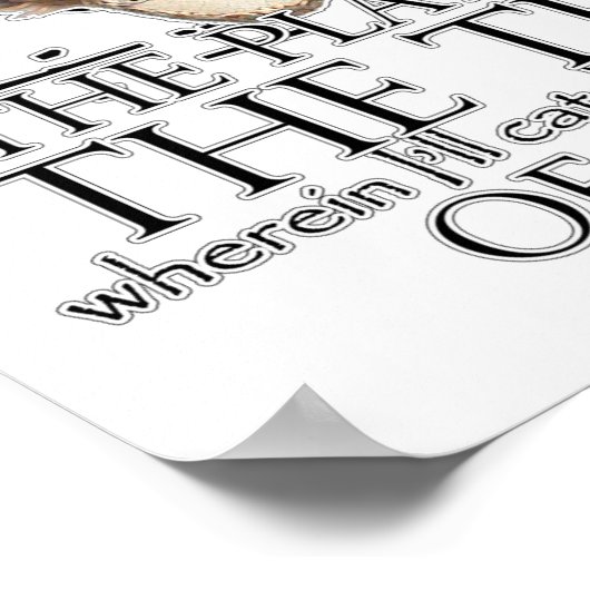 Hamlet-Play-Zitat Poster (Ecke)