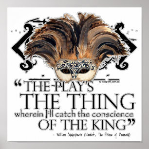 Hamlet-Play-Zitat Poster