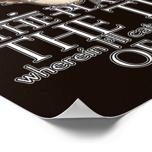 Hamlet-Play-Zitat Poster (Ecke)