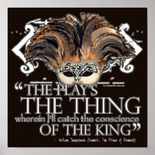 Hamlet-Play-Zitat Poster
