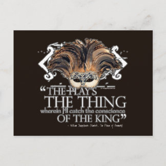 Hamlet-Play-Zitat Postkarte