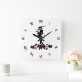 Hamlet Quadratische Wanduhr (Zuhause)