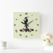 Hamlet Quadratische Wanduhr (Zuhause)