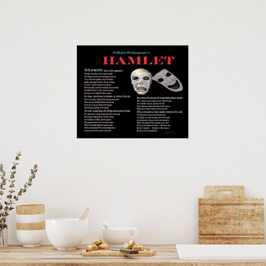 Hamlet sein oder nicht sein poster (Küche)
