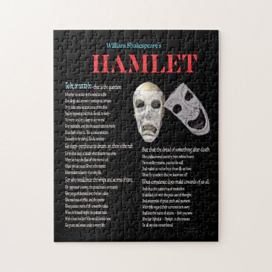Hamlet Sein oder Nichtsein Puzzle (Vertikal)