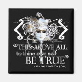 Hamlet "... selbst wahr sein ..." Kostenvoranschla Magnet (Vorne)