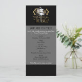 Hamlet "Selbst wahr sein" Zitat (Gold-Version) Einladung (Stehend Vorderseite)