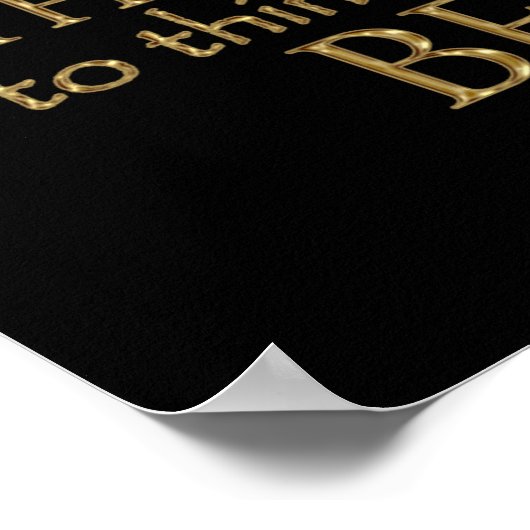 Hamlet "Selbst wahr sein" Zitat (Gold-Version) Poster (Ecke)