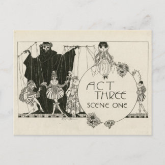 Hamlet Shakespeare Postcard Feiertagspostkarte