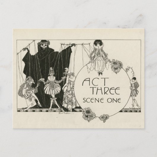 Hamlet Shakespeare Postcard Feiertagspostkarte (Vorderseite)