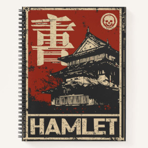 Hamlet Shakespeare Poster - Japanisch Ukiyo-e Notizblock