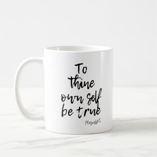 HAMLET SHAKESPEARE WAHRSCHEINLICH SELBSTQUOTE KAFFEETASSE (Links)
