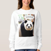 Hamlet Shakespeare Zitat Panda Bear Women's Sweatshirt (Vorderseite)