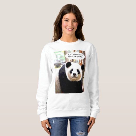 Hamlet Shakespeare Zitat Panda Bear Women's Sweatshirt (Vorne ganz)
