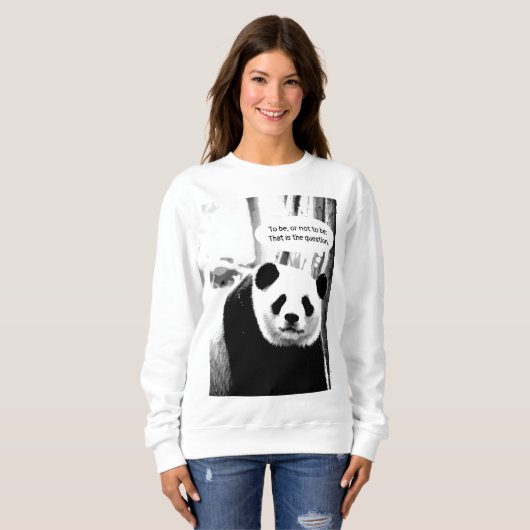 Hamlet Shakespeare Zitat Panda Bear Women's Sweatshirt (Vorne ganz)