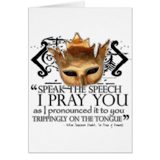 Hamlet "sprechen die Rede… "