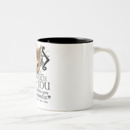 Hamlet "sprechen die Rede… " Zweifarbige Tasse