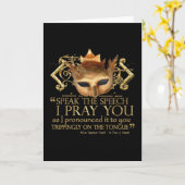 Hamlet "sprechen die Sprache… "Zitat (Goldversion) Karte (Gelbe Blume)