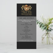 Hamlet "sprechen Sie die Rede ..." Angebot (Gold-V Einladung (Stehend Vorderseite)
