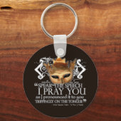 Hamlet "Sprich die Rede ..." Schlüsselanhänger (Vorderseite)