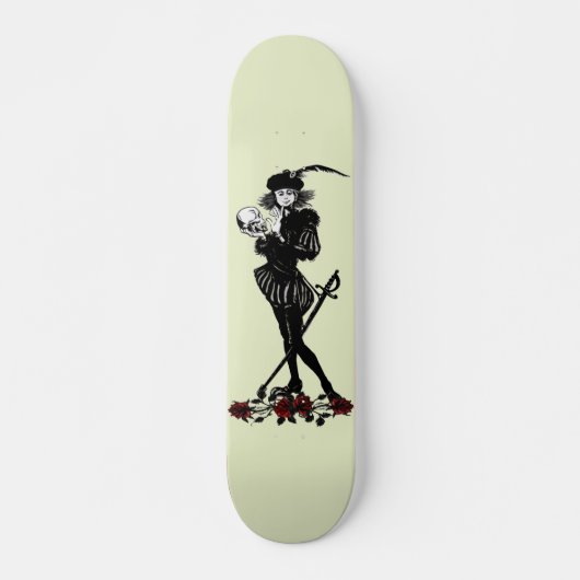 Hamlet The Bard Limegrün Skateboard (Vorne)