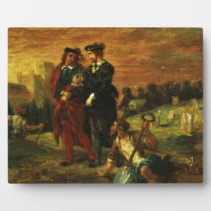 Hamlet und Horatio im Friedhof, 1859 (Öl auf c Fotoplatte