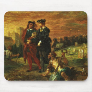 Hamlet und Horatio im Friedhof, 1859 (Öl auf c Mousepad