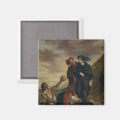 Hamlet und Horatio im Friedhof Magnet (Vorderseite/Rückseite)