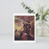 Hamlet und Horatio im Friedhof Postkarte (Stehend Vorderseite)