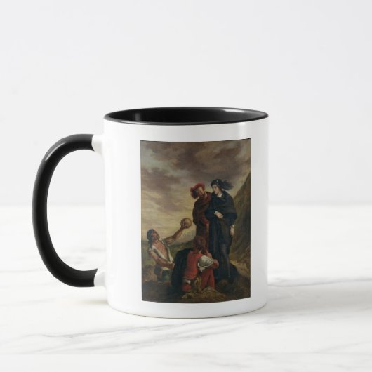 Hamlet und Horatio im Friedhof Tasse (Links)