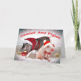 Hamlet und Piglet Frohe Weihnachten