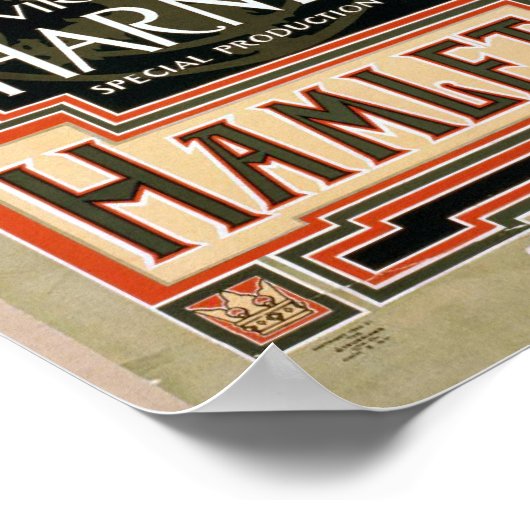 Hamlet Vintag Poster (Ecke)