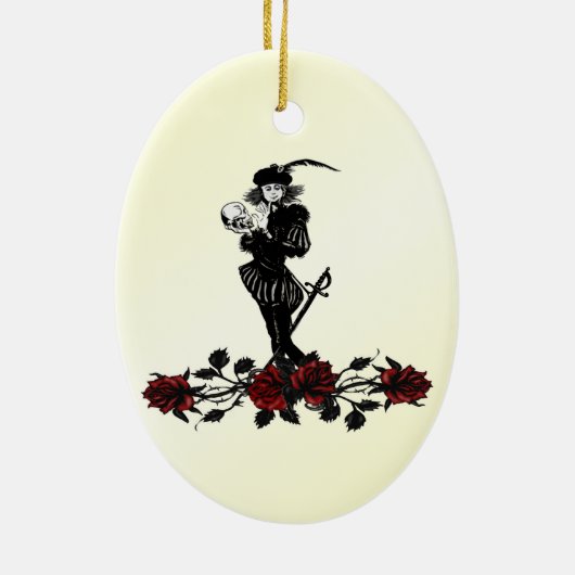 Hamlet Yellow Keramik Ornament (Hinten)