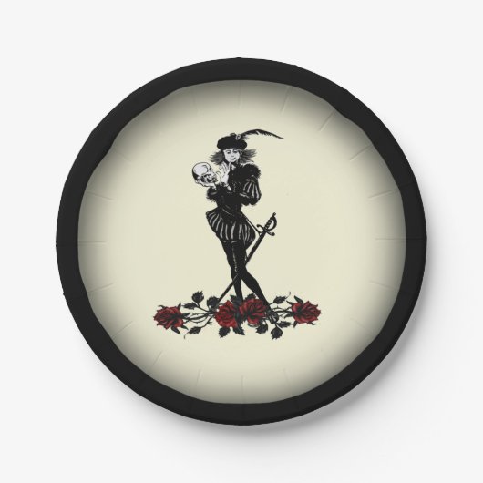 Hamlet Yellow Pappteller (Vorderseite)