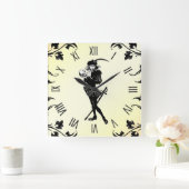 Hamlet Yellow Quadratische Wanduhr (Zuhause)