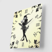 Hamlet Yellow Quadratische Wanduhr (Winkel)