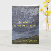 Hamlet-Zitat Karte (Gelbe Blume)